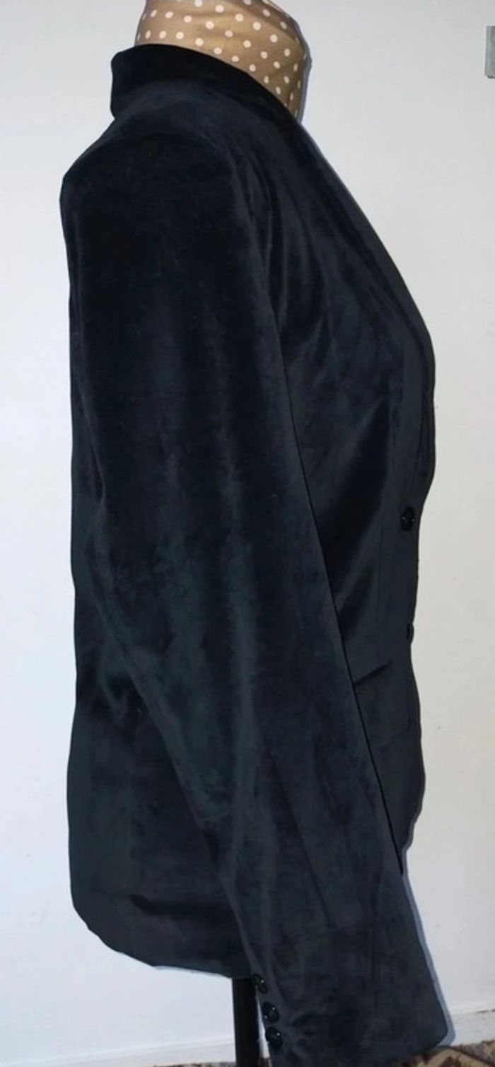 Veste femme noire vintage Grand Tier en coton, taille M, excellent état - photo numéro 5