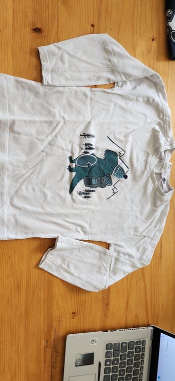 T-shirt à manches longues dinosaure