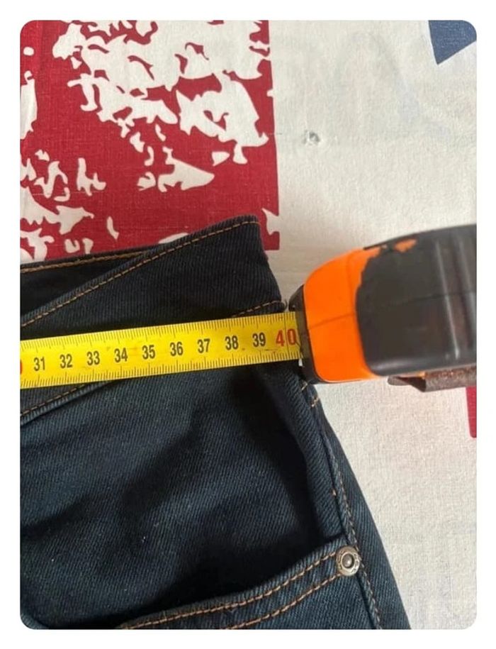Jeans Lee style vintage bleu foncée taille 40  patte large - photo numéro 16