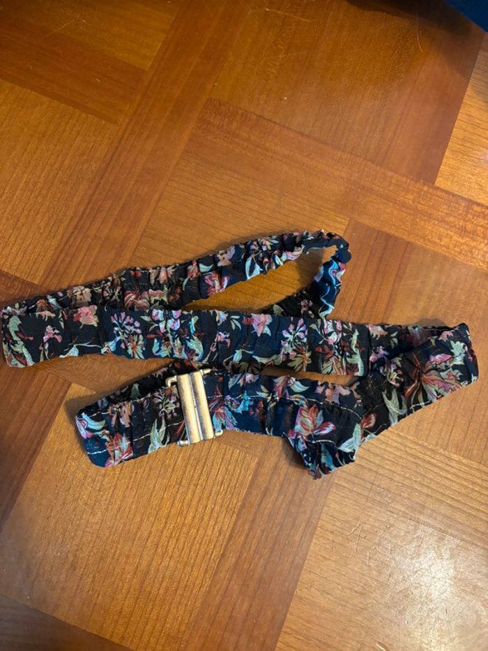 Superbe robe en mousseline doublée noire imprimé floral 54 - photo numéro 10