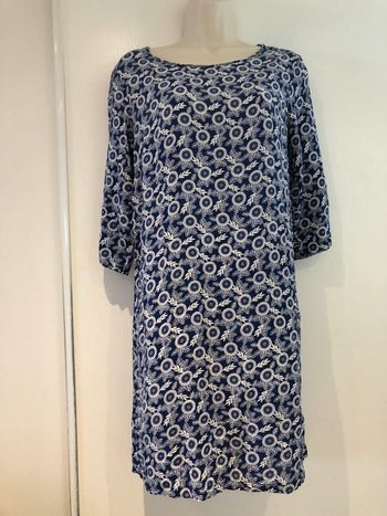 Robe bleue et blanche Monoprix taille 36