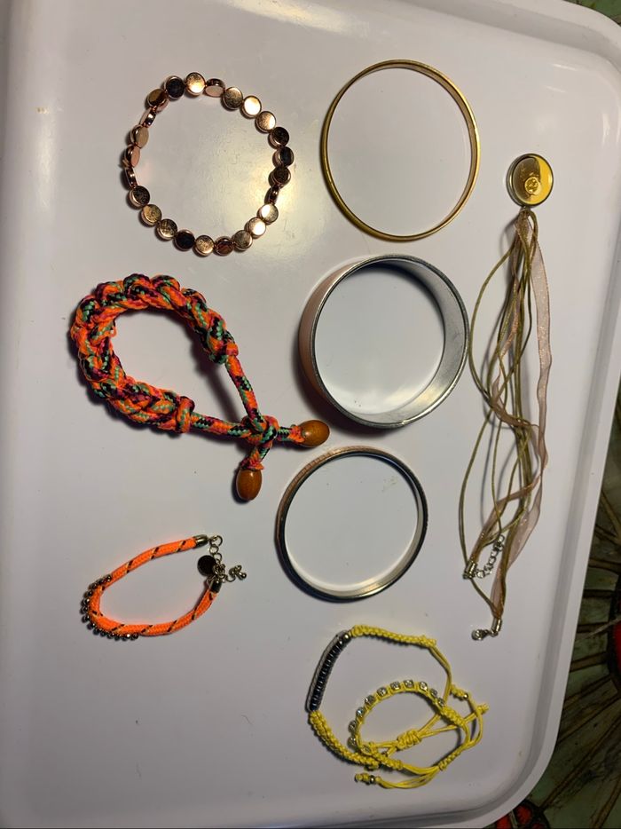 Lot bijoux oranges jaunes ( lire descriptif) - photo numéro 7