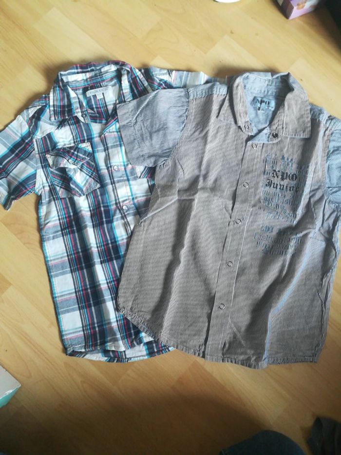 Lot de 2 chemises manches courtes