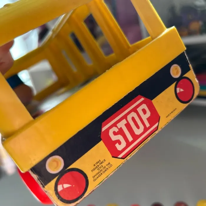 School bus fisher price vintage complet - photo numéro 10
