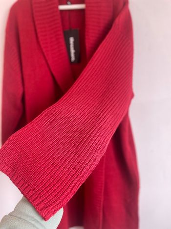 cardigan tendance long rouge Taille S (36/38)