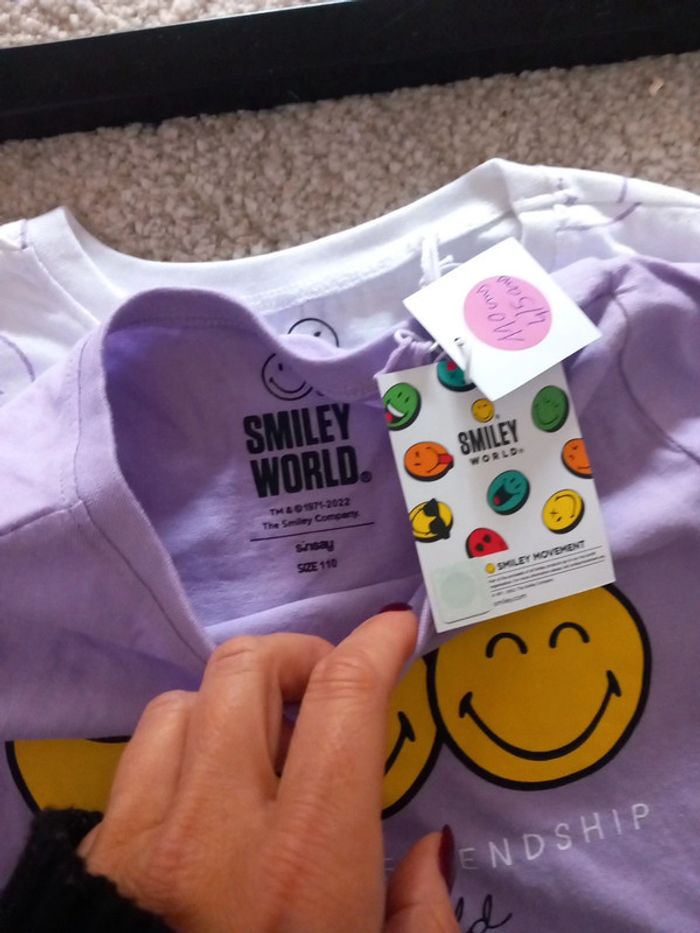 Lot de 2 t-shirt manches longues smiley 4/5 ans - photo numéro 6