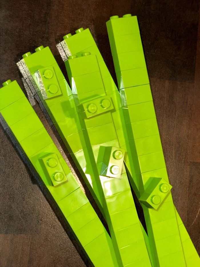 100 brick Lego 1x2 réf 3004 Lime (Bright yellowish Green) - photo numéro 3