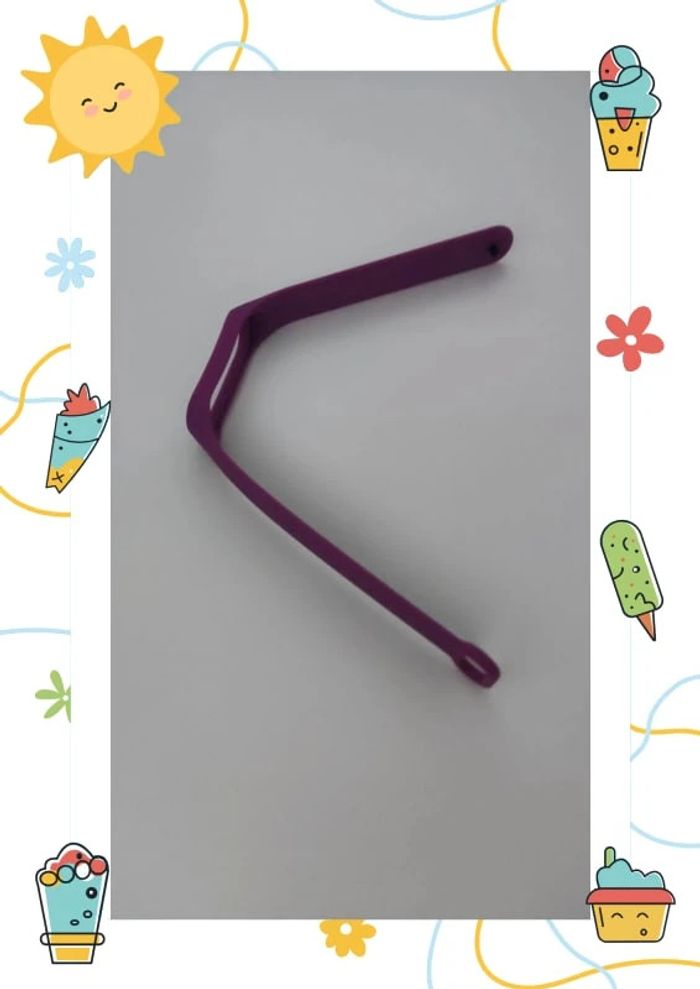 Bracelet silicone  violet pour montre connectée Xiaomi mi start band 4 - photo numéro 2