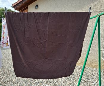 Drap housse marron