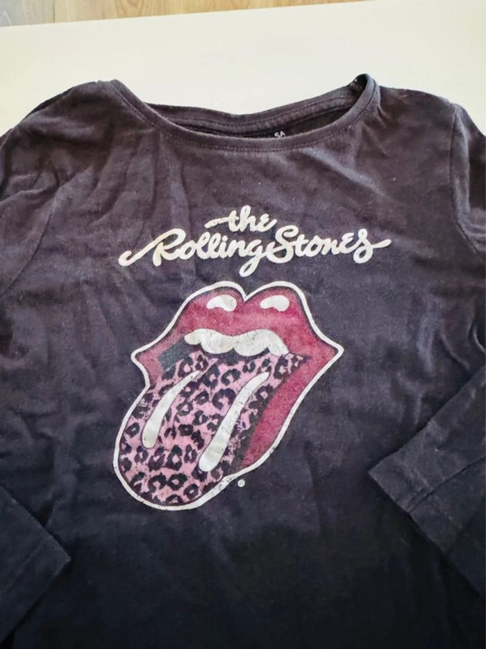 Tee shirt manches longues 5 ans rolling stones - photo numéro 2