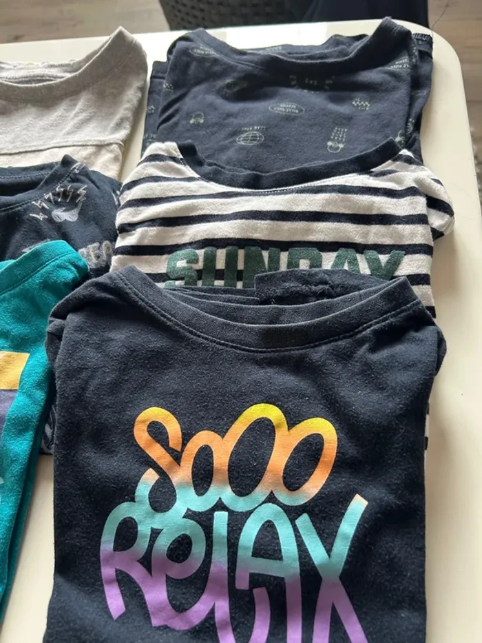 Lot 9 t-shirts garçon - photo numéro 4