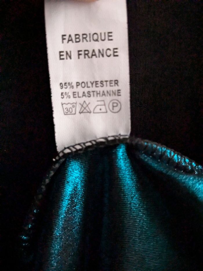 Haut déguisement bleu velours et doré - photo numéro 4