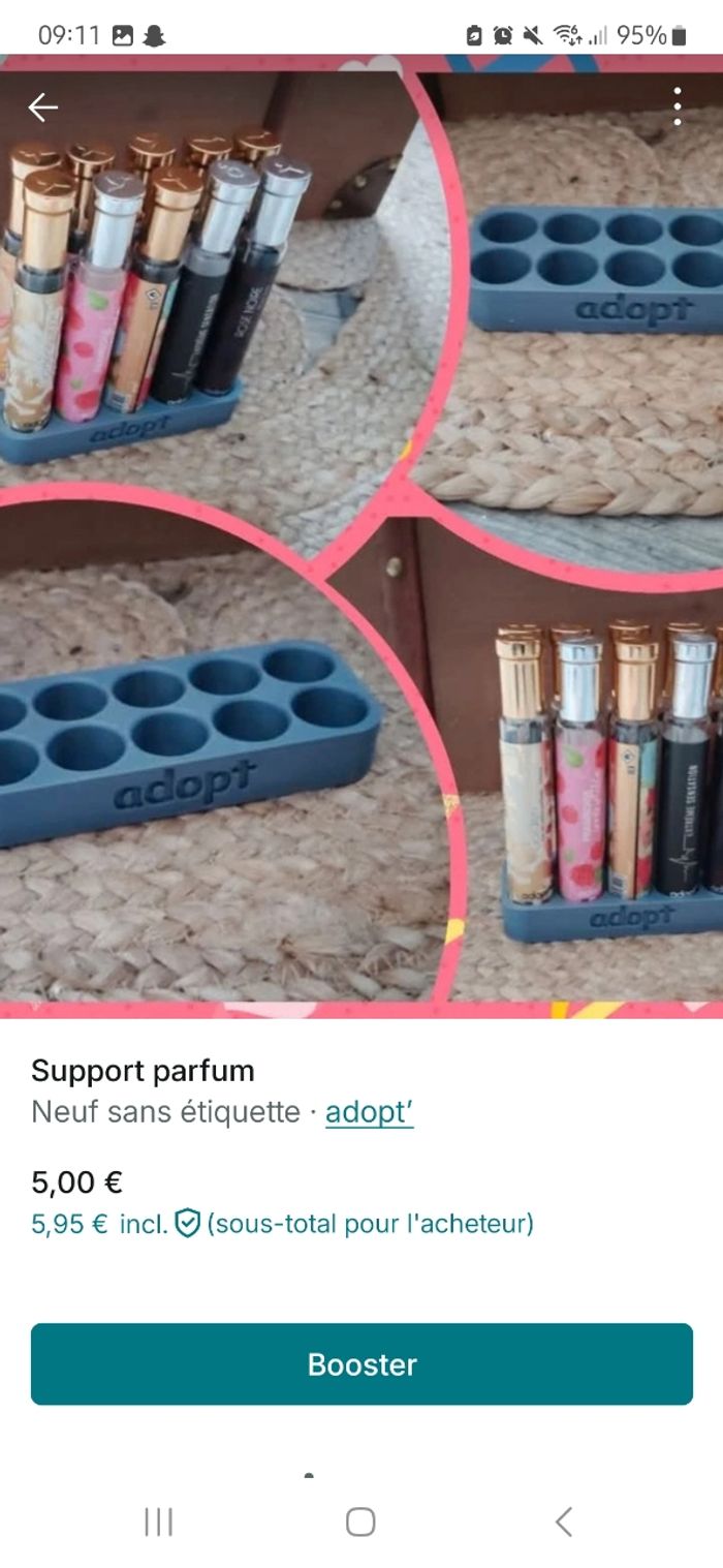 Support parfum
