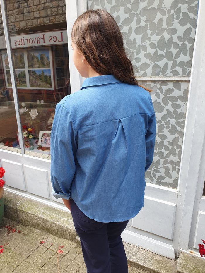 Chemise en jean Narbonne bleu Taille 8 ans - photo numéro 5