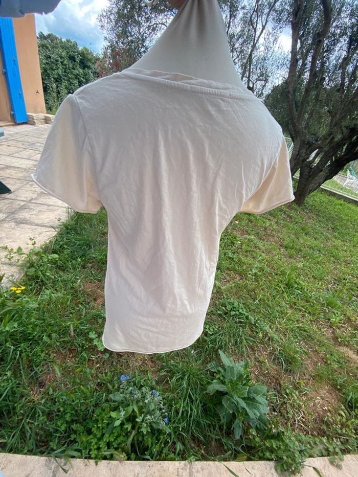 Tee shirt long crème Chantal B. - photo numéro 2