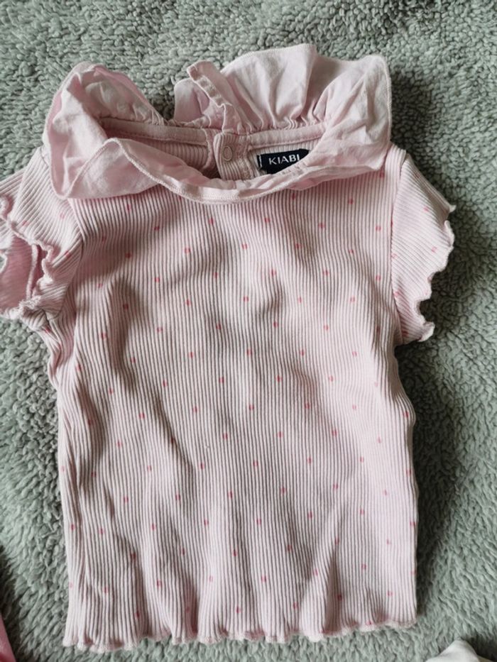 Lot 4 t-shirts manches courtes rose - photo numéro 2