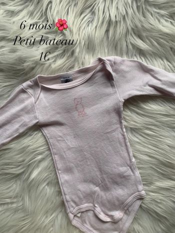 Body 🌺 6 mois 🌺 Petit Bateau