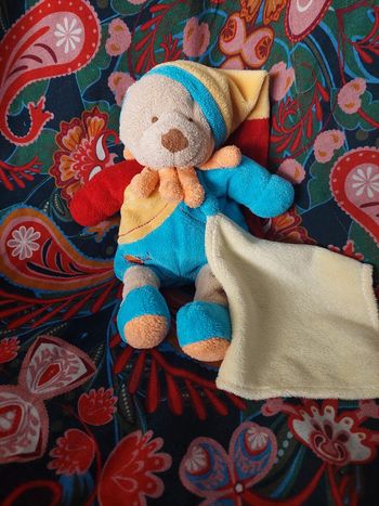 Baby Nat - dousou ourson avec bonnet