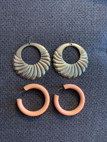 Boucles d’oreilles créoles fantaisie