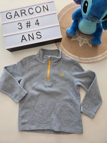 Polaire gris 3_4ans tex