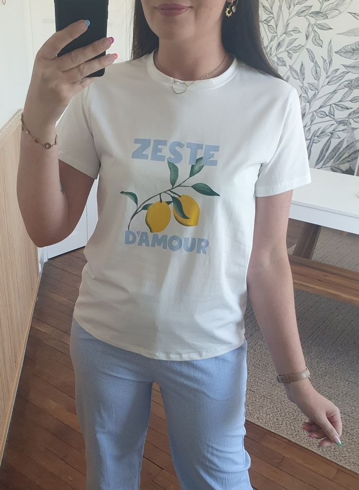 T-shirt Zeste d'amour citrons Taille S - photo numéro 3