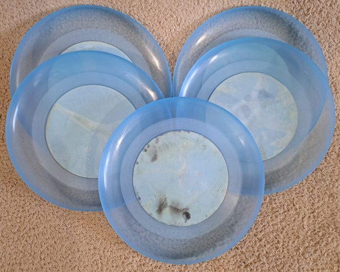 🪆 Lot de 5 frisbee publicitaires Planète Danette - photo numéro 2