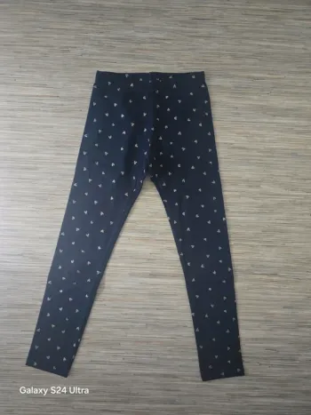 Legging bleu marine motifs coeurs doré - Kiabi - Taille 10 ans