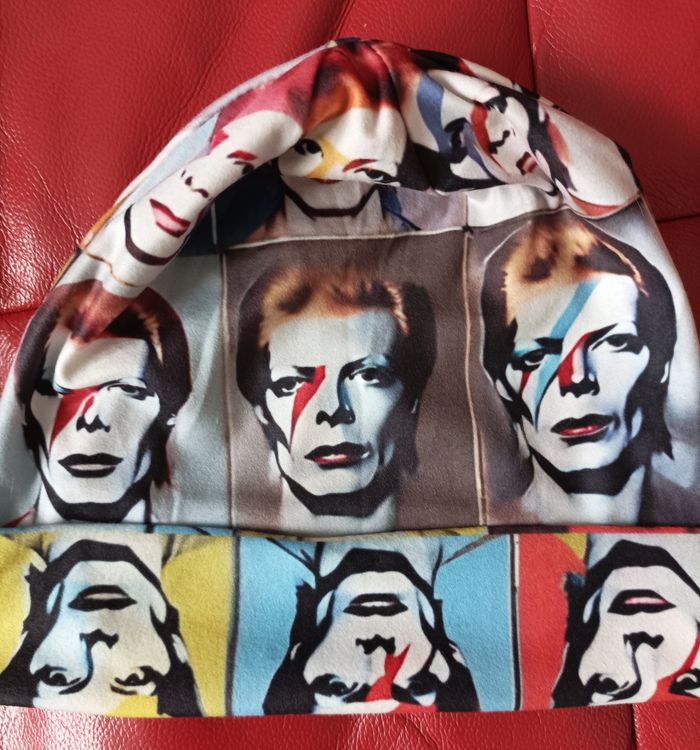 Bonnet tissu David Bowie - taille unique - photo numéro 2
