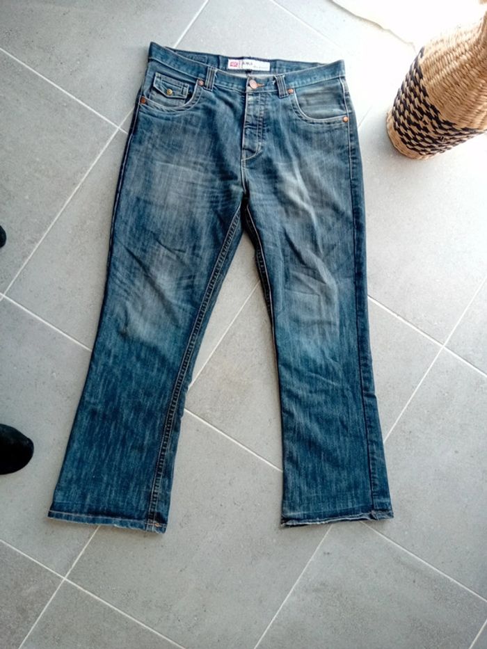 Jean Bootcut en Denim pour Homme avec Jambe Évasé