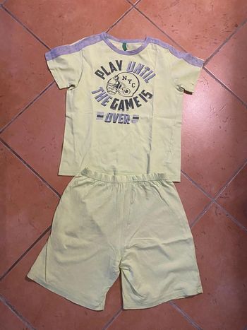 Pyjama short garçon T8-9 ans. Benetton