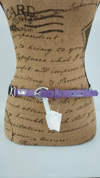 Ceinture violette argenté femme 85 cm