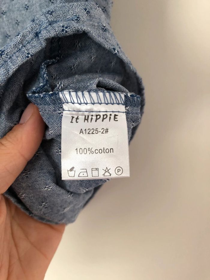 Haut sans manches bleu It Hippie taille S - photo numéro 5