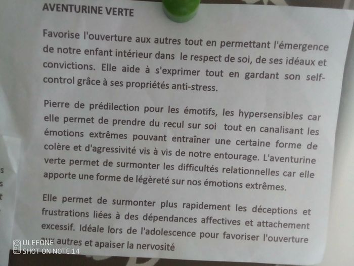 Collier pierre d'aventurine verte 💚. - photo numéro 2