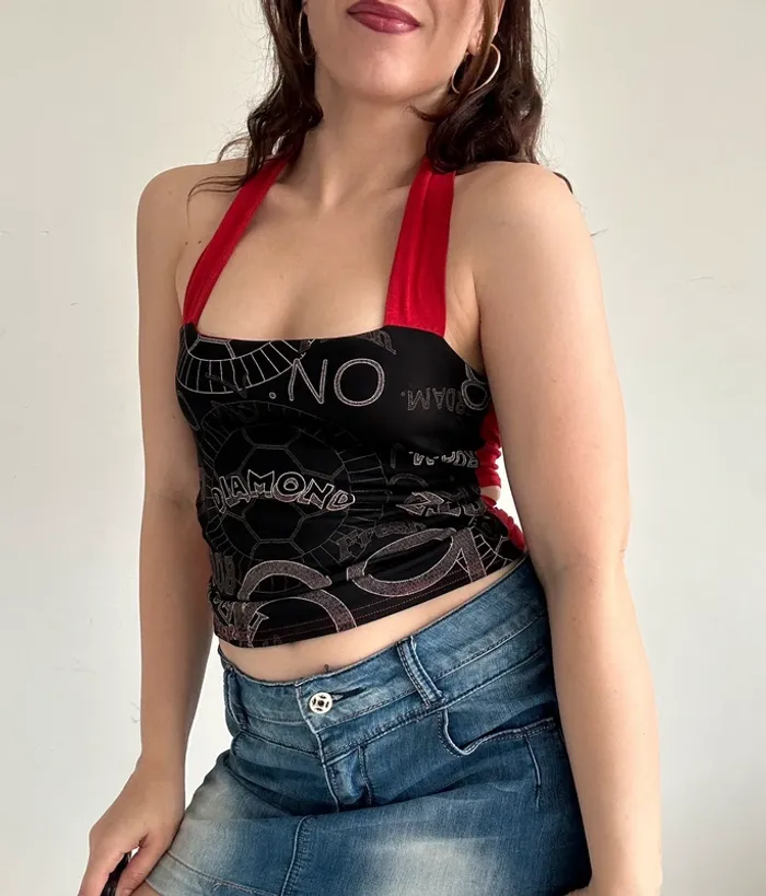 Top dos nu vintage années 90/2000 Y2k taille S