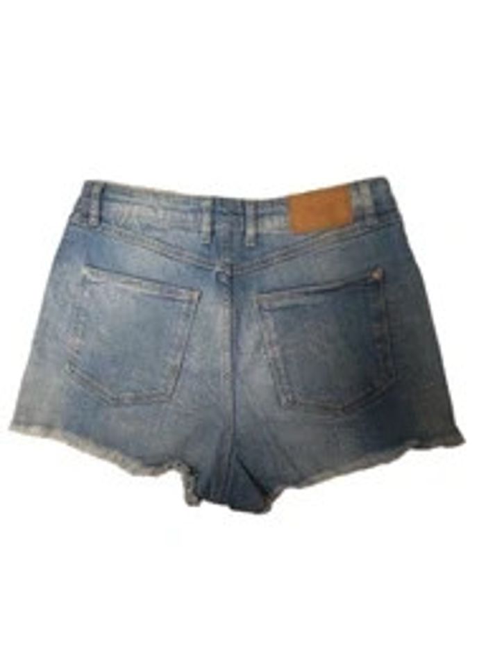 Short en jeans bleu basique - Zara - Taille 38 - photo numéro 2