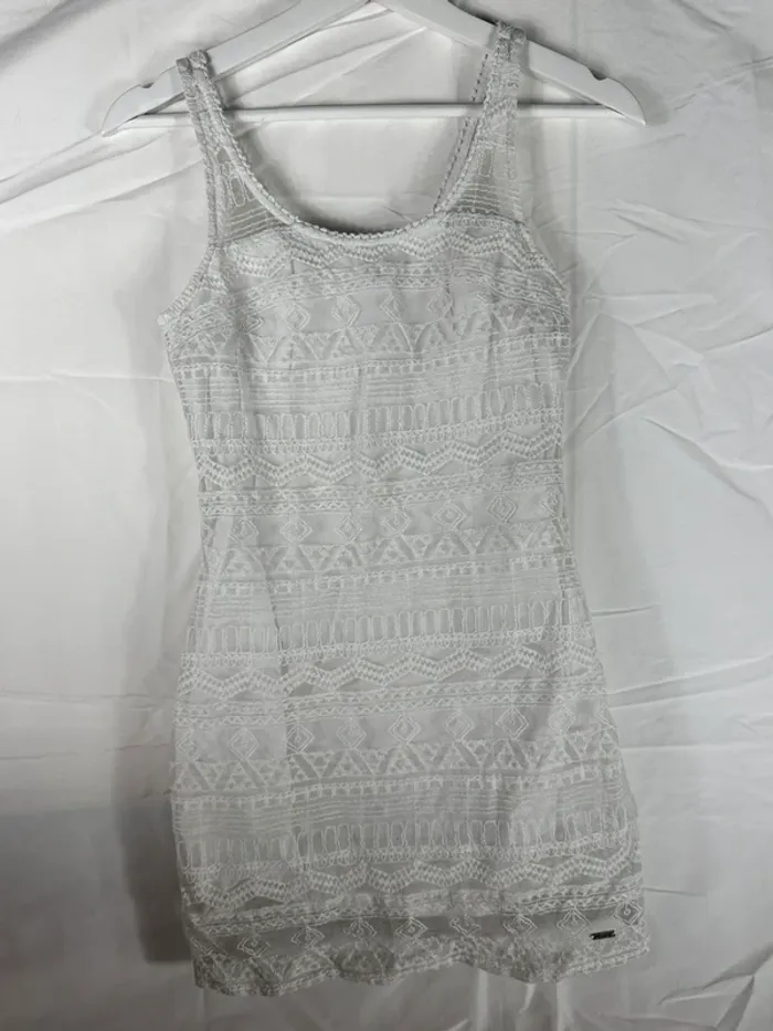 Robe blanche bohème Hollister