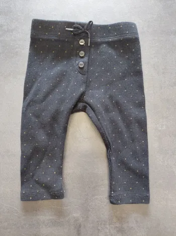 Leggings noir points dorés 6 mois Kiabi