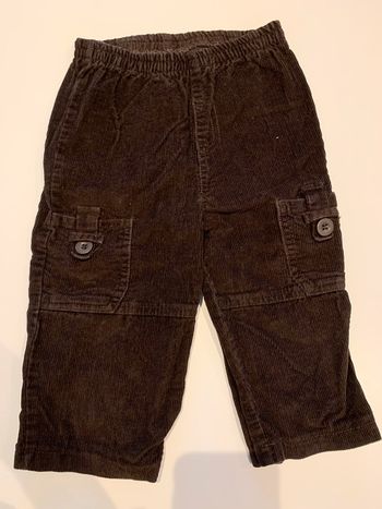 Pantalon velours côtelé bébé garçon 18 mois