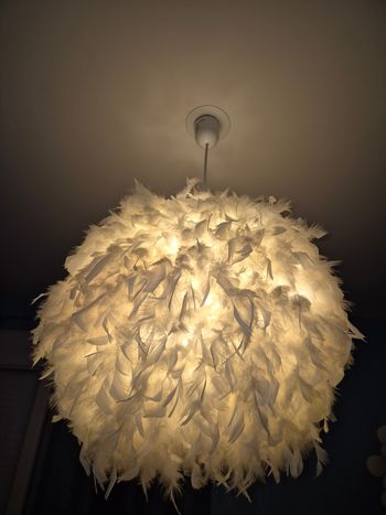 Lustre plume 50cm diamètre