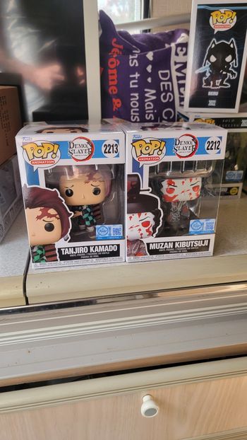 Pop Muzan ensanglanté Demon Slayer + Tanjiro Corbeau  réservé 