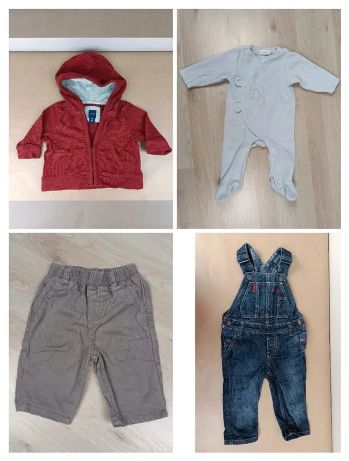 4 vêtements garçon 3 / 6 mois - photo numéro 2