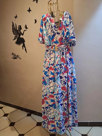 Robe longue fleurie