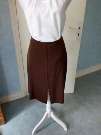 Faby27800 Jupe femme "Caroll", couleur marron, T 42