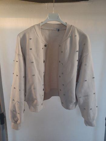 Blouson bomber beige taille s/m
