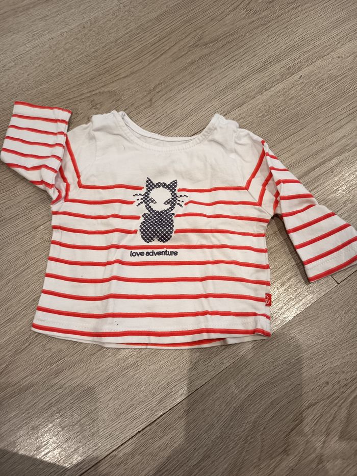 Tee shirt manche longue 1 mois