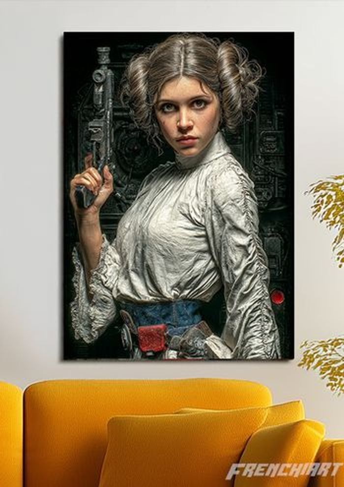 Poster métallique 30cm x 42cm Starwars + aimant mural fourni. - photo numéro 2