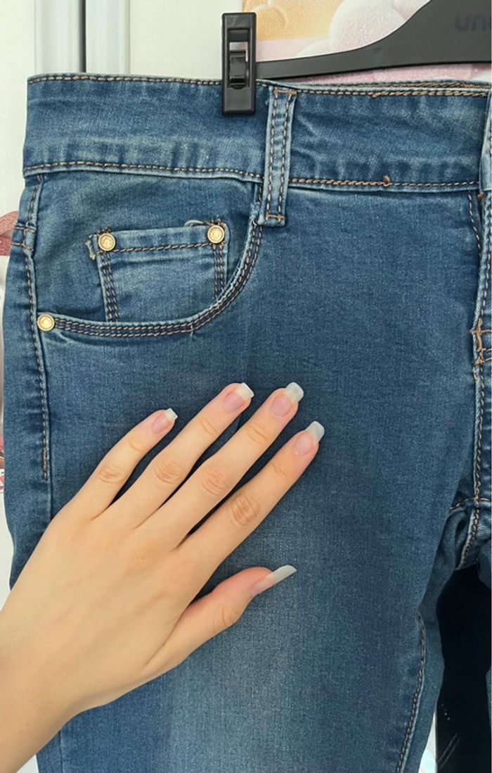 Jean slim, bleu, Miss One, 40 - photo numéro 3