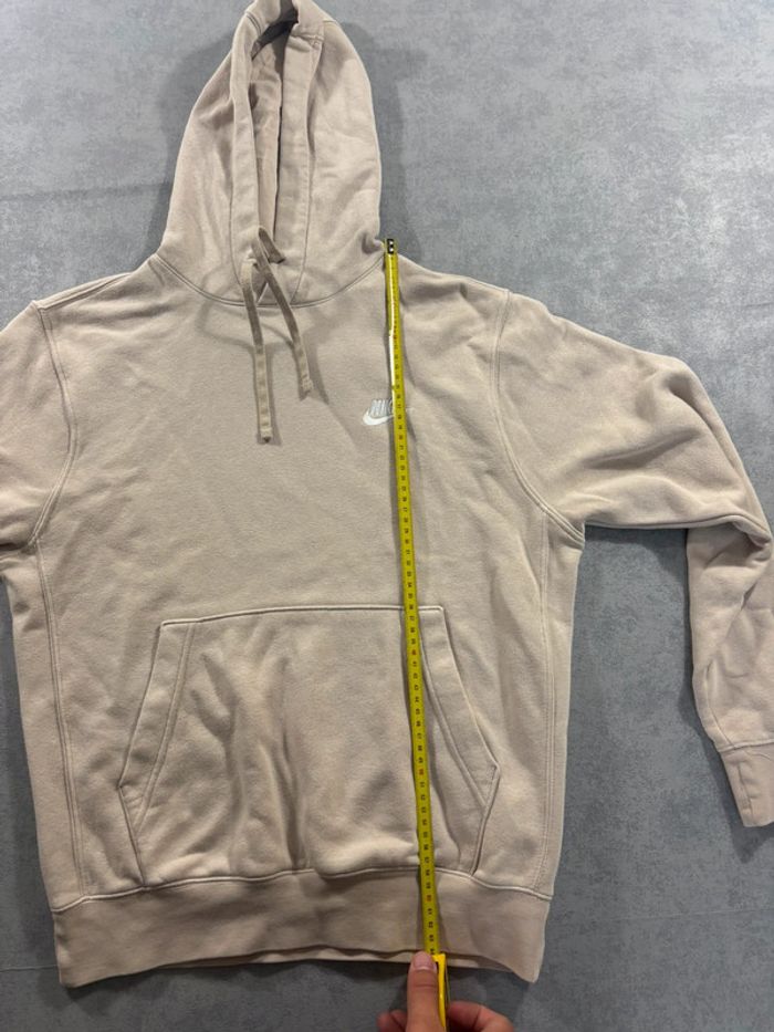 Pull à capuche Nike Beige logo brodé Taille S - photo numéro 9