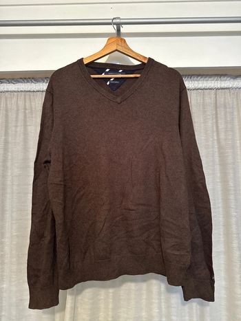 Pull Col V Homme Marron - Tommy Hilfiger - Taille L - Très Bon État