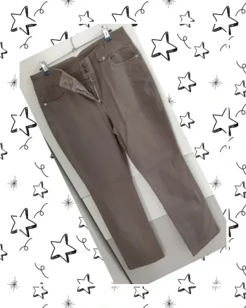Pantalon droit marron taupe femme T42  Blancheporte